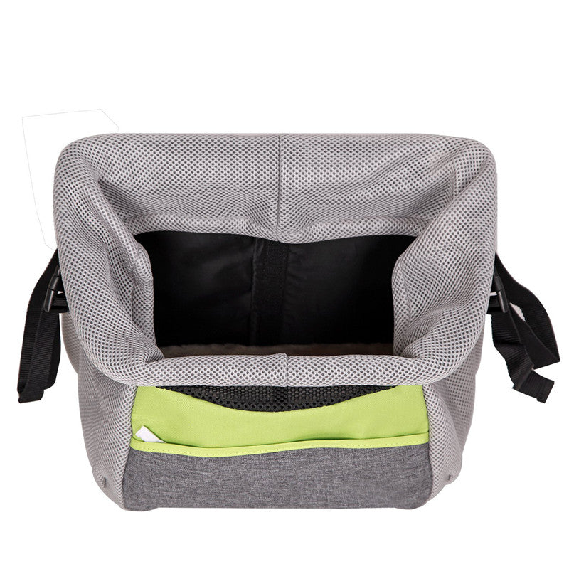 HKM-4567741 Durable Oxford Bicycle Dog Basket - Pet Carrier Frame for Easy Travel, Holds Up to 5kg