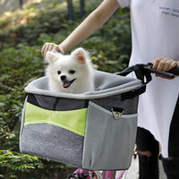HKM-4567741 Durable Oxford Bicycle Dog Basket - Pet Carrier Frame for Easy Travel, Holds Up to 5kg
