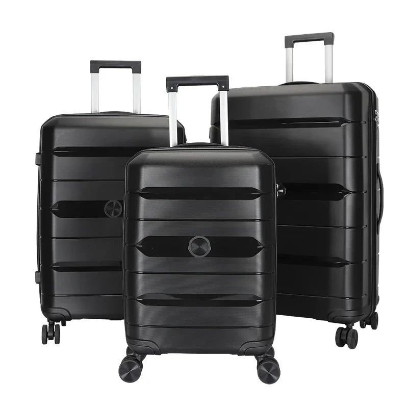 HKM-456787 Custom Waterproof Suitcase with Wheels - 20, 24, 28 Inch Carry-On Travel Luggage Set