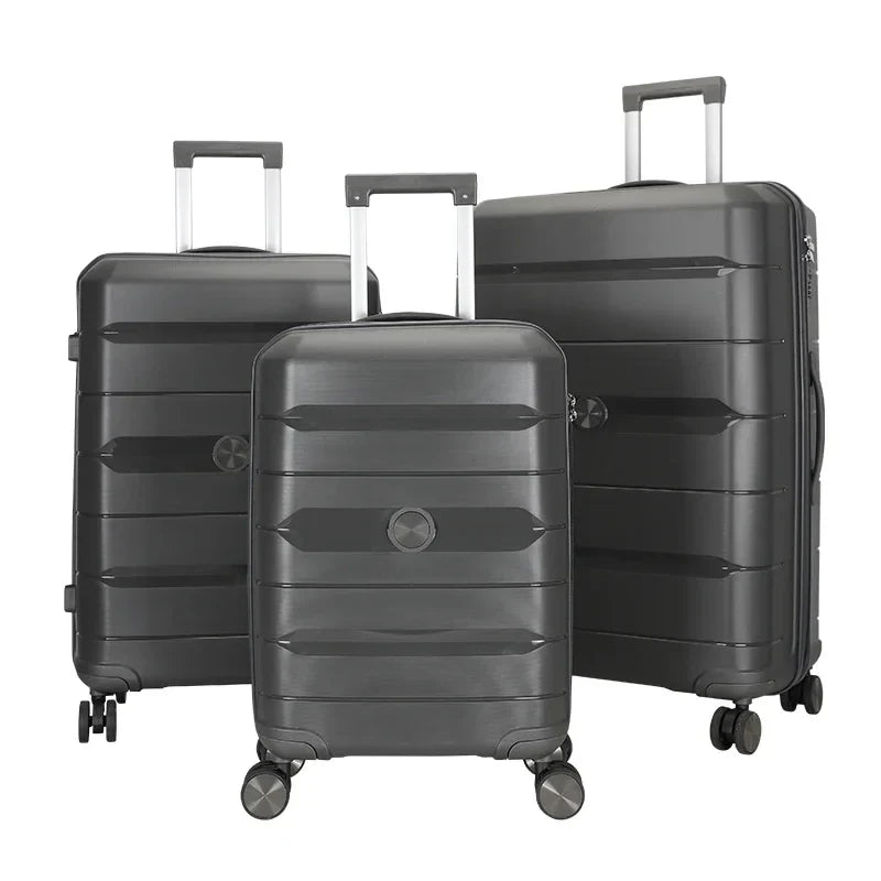 HKM-456787 Custom Waterproof Suitcase with Wheels - 20, 24, 28 Inch Carry-On Travel Luggage Set