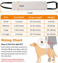 HKM-4568765 Supportive Dog Lifting Sling for Mobility Aid - Comfortable Hip and Hind Leg Assistance for Aging Dogs