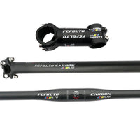 HKM-456915 Three-Piece Carbon Fiber Road Bike Handlebar Set for Optimal Performance