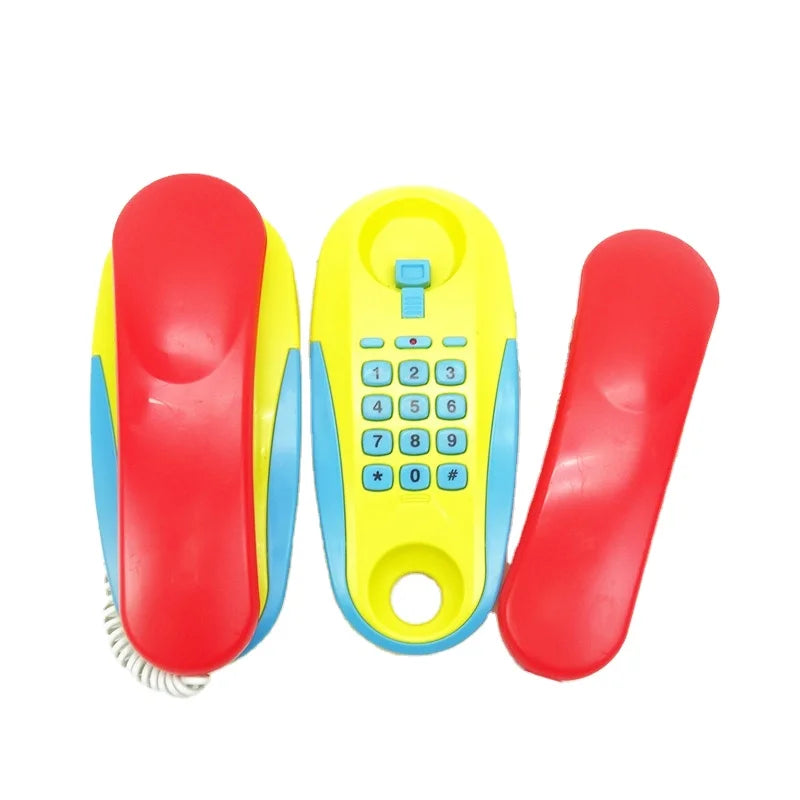 HKM-457043 2-Way Wired Intercom Phone Walkie Talkie for Ages 2-7, Educational Toy, ABS Plastic, 36 Pieces/Carton