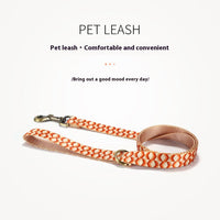 HKM-4571069 Durable Polyester Pet Rope with Collar and Packaging Bag ¨C Diamond Feel Design