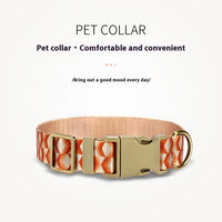 HKM-4571069 Durable Polyester Pet Rope with Collar and Packaging Bag ¨C Diamond Feel Design