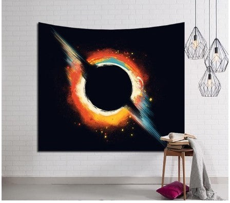 HKM-457107 Galaxy-Inspired Tapestry - Versatile Home Decor & Yoga Beach Mat, Soft Polyester Material