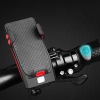 HKM-457107 Multipurpose Night Riding Power Bank with Mobile Phone Holder and Horn Lamp - 2000mAh & 4000mAh Options