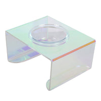 HKM-4571453 Colorful Acrylic Pet Dining Table - Single and Double Bowl Options Available