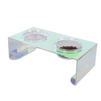 HKM-4571453 Colorful Acrylic Pet Dining Table - Single and Double Bowl Options Available