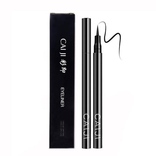 HKM-457299 Cool Black Soft Hair Eyeliner Pen - Smudge-Free Formula, Model CJ-04