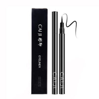 HKM-457299 Cool Black Soft Hair Eyeliner Pen - Smudge-Free Formula, Model CJ-04