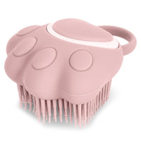 HKM-457299 Silicone Pet Grooming Brush with Shampoo Dispenser for Dogs and Cats - Fur Cleaning and Massage Tool
