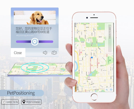 HKM-4573245 Pet GPS Tracking Collar with LED Light and 500 mAh Battery