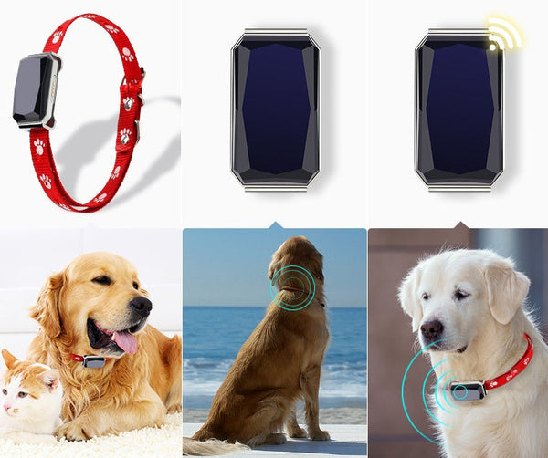 HKM-4573245 Pet GPS Tracking Collar with LED Light and 500 mAh Battery