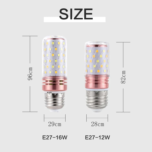 HKM-457427 LED Corn Light Bulb 12W 16W E27 E14 No Flicker SMD2835 for Home Chandelier Lighting