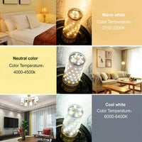 HKM-457427 LED Corn Light Bulb 12W 16W E27 E14 No Flicker SMD2835 for Home Chandelier Lighting