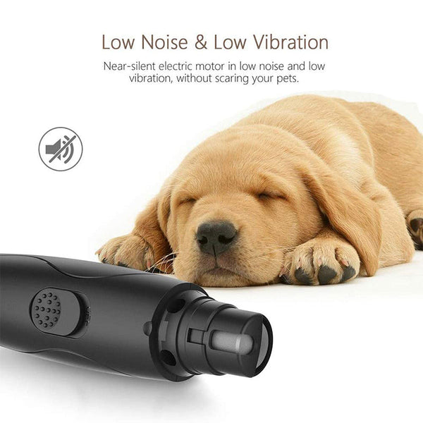 HKM-4575037 Rechargeable Low Noise Electric Nail Polisher for Pets - Safe and Easy to Use