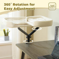 HKM-4575677 Adjustable Height Plush Cat Bed with Rotating Design for All Seasons