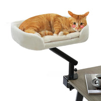 HKM-4575677 Adjustable Height Plush Cat Bed with Rotating Design for All Seasons
