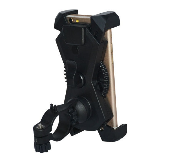 HKM-457619 Retractable Mobile Phone Holder with USB Car Charger for Motorcycles, Waterproof Design, Adjustable Fit 20-33mm