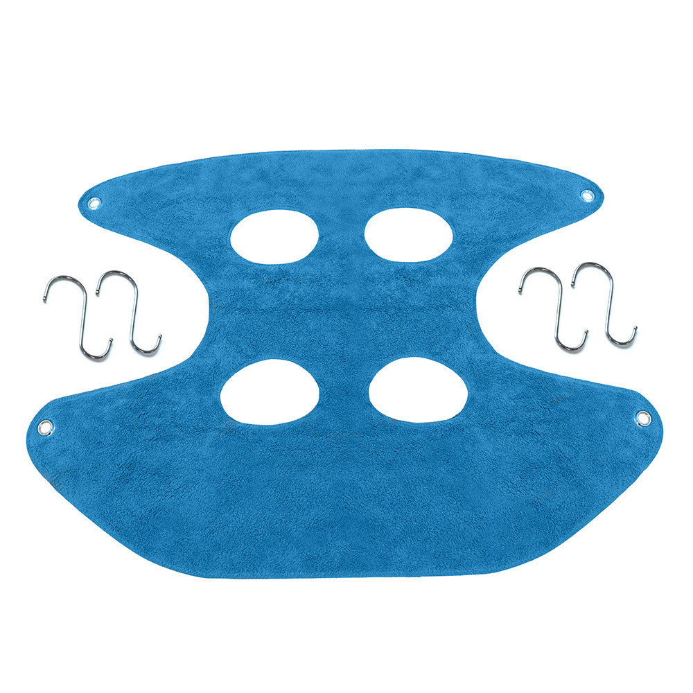 HKM-4576701 Pet Hammock with Hook - Soft Flannel Bath Drying Towel in Blue, Gray, or Red