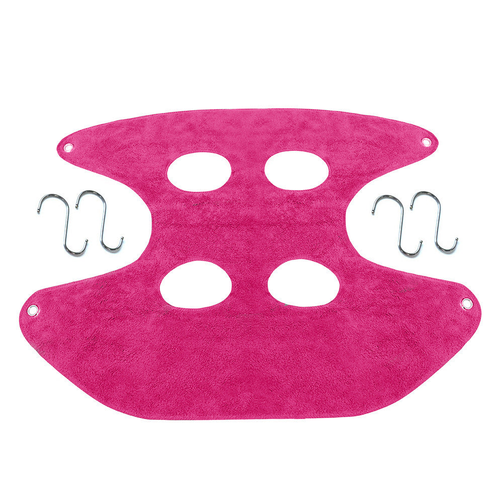 HKM-4576701 Pet Hammock with Hook - Soft Flannel Bath Drying Towel in Blue, Gray, or Red