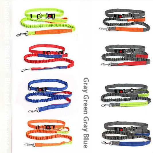 HKM-4576829 Reflective Nylon Dog Leash for Outdoor Running - Multiple Color Options Available