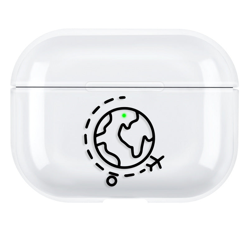HKM-457747 AirPods Pro 3 Compatible Protective Shell - Simple Solid Color PC Back Cover