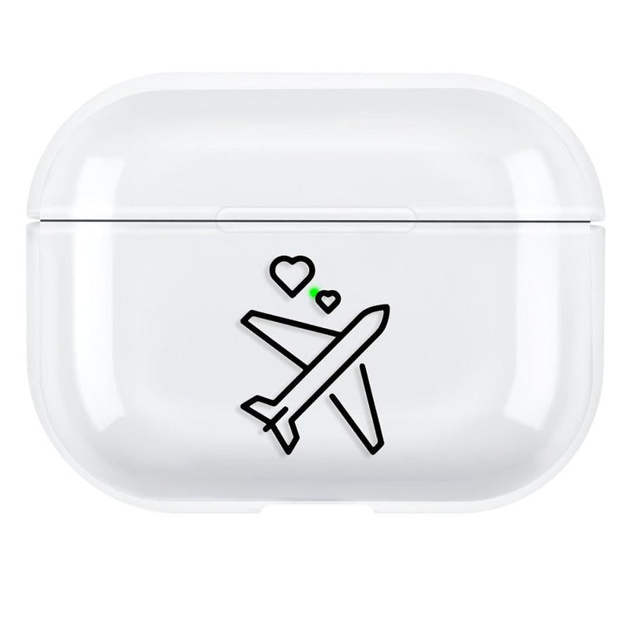 HKM-457747 AirPods Pro 3 Compatible Protective Shell - Simple Solid Color PC Back Cover