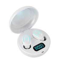 HKM-457875 Wireless In-Ear Headphones with Dual and Single Ear Options, 10m Range, Bluetooth 5.0, Stereo Sound