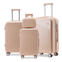 HKM-457939 Kone Set of 4 Travel Suitcases - Stylish and Functional Luggage Set, 28-inch and 3-Piece Configuration