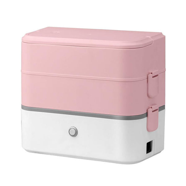 HKM-458067 Double-Layer Portable Electric Heated Lunch Box for On-the-Go Meals