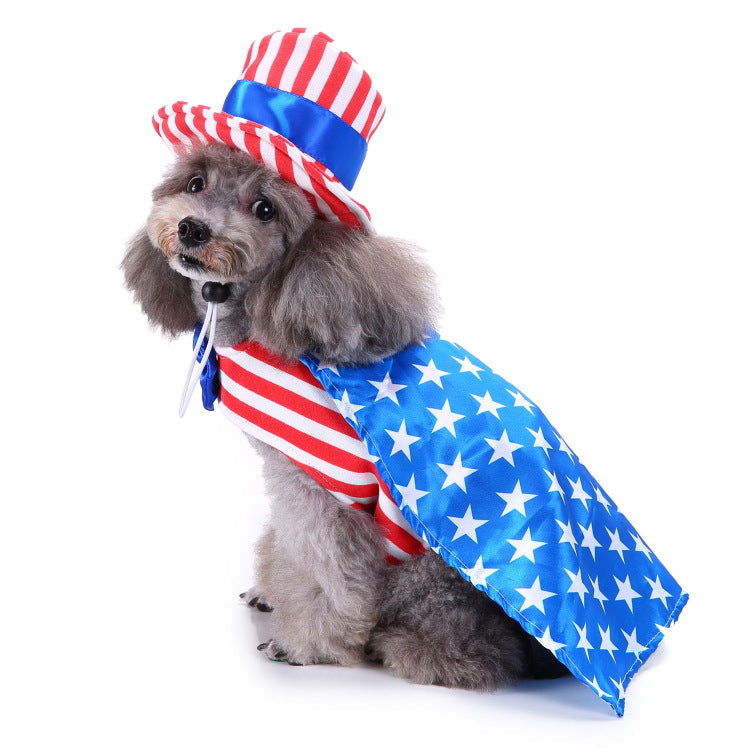 HKM-4581181 Pet Christmas Clothing for Dogs - Polyester Material, European and American Style, Sizes S to XL