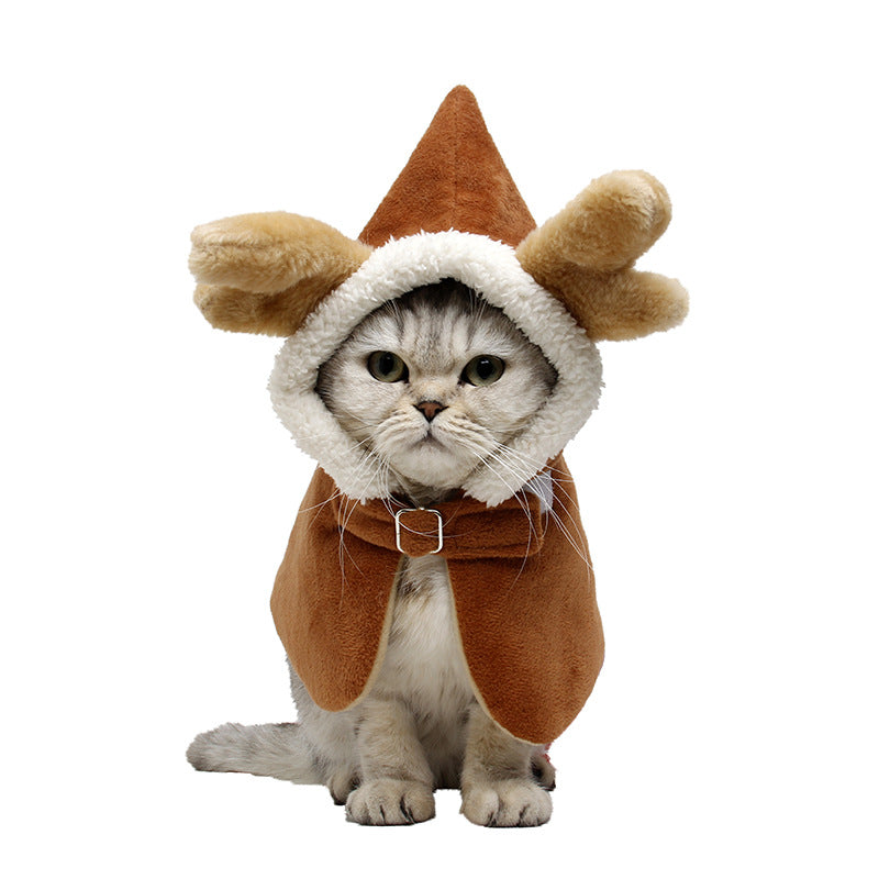 HKM-4581821 Adjustable Cold-Proof Pet Cloak for Cats ¨C Comfortable Cloth Shawl for All Occasions
