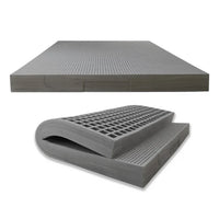 HKM-458259 Luxury Queen Size Memory Foam Mattress with Natural Latex - Titan Grey