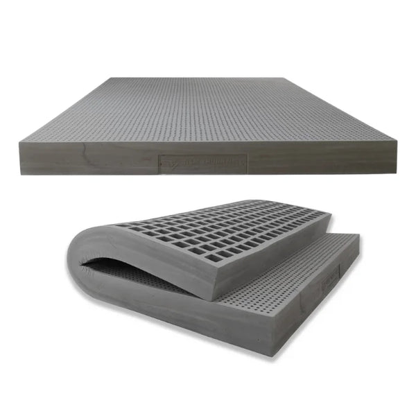 HKM-458259 Luxury Queen Size Memory Foam Mattress with Natural Latex - Titan Grey