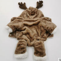 HKM-4583357 Thick Double-Layered Winter Coat for Dogs - Warm Coral Fleece, Casual Style