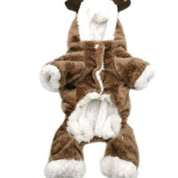 HKM-4583357 Thick Double-Layered Winter Coat for Dogs - Warm Coral Fleece, Casual Style