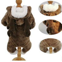 HKM-4583357 Thick Double-Layered Winter Coat for Dogs - Warm Coral Fleece, Casual Style
