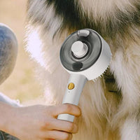 HKM-4584253 Multifunctional Cat Dog Steam Brush with USB Rechargeable Defur Comb for Long and Short Hair