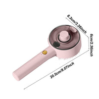 HKM-4584253 Multifunctional Cat Dog Steam Brush with USB Rechargeable Defur Comb for Long and Short Hair