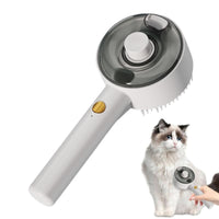 HKM-4584253 Multifunctional Cat Dog Steam Brush with USB Rechargeable Defur Comb for Long and Short Hair