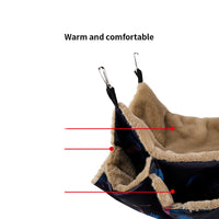 HKM-4584381 Small Animal Cage Hammock and Tunnel for Guinea Pigs, Rats, Squirrels, and Ferrets - 34cm