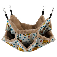 HKM-4584381 Small Animal Cage Hammock and Tunnel for Guinea Pigs, Rats, Squirrels, and Ferrets - 34cm