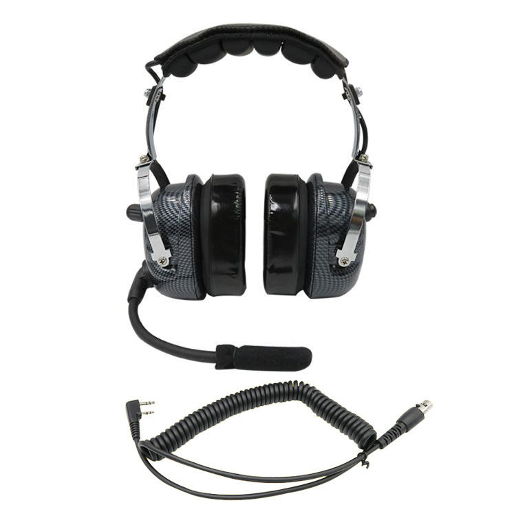 HKM-458451 Aviation Headset with Noise Cancellation and Durable PU + PVC Construction