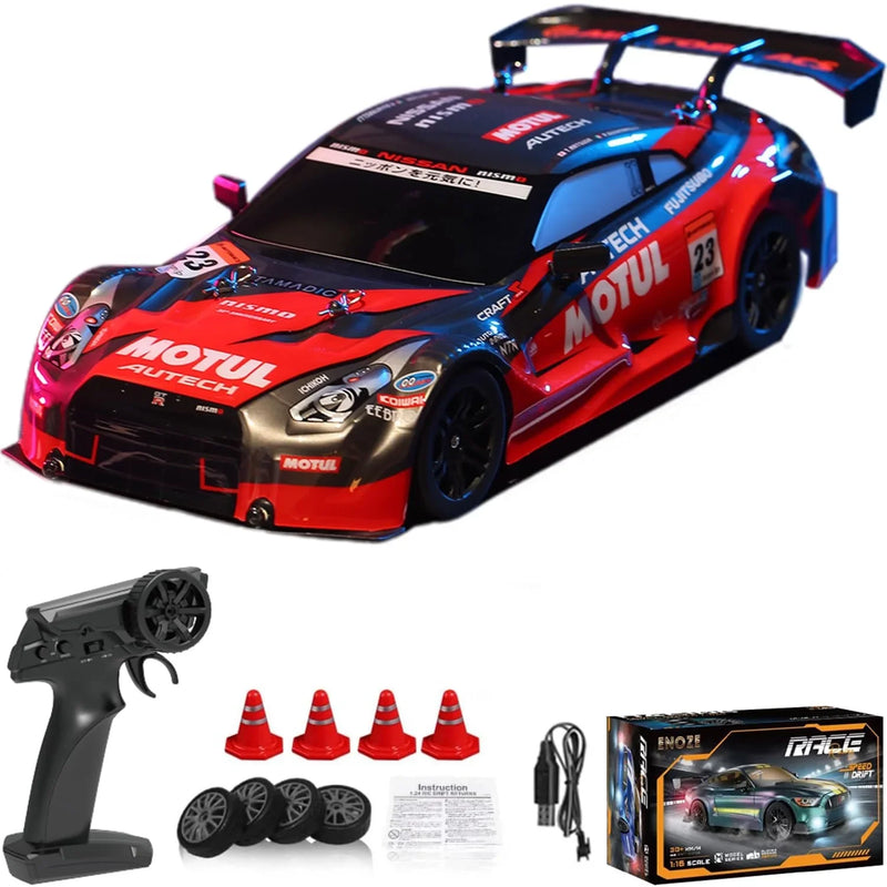 HKM-458515 1:16 RC Drift Car 4WD Electric, Ready-to-Go, 30+ KM/H Speed, Indoor-Outdoor Use