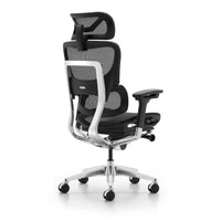 HKM-458643 Ergonomic Grey Fabric Swivel Office Chair with Armrests and Mesh Design