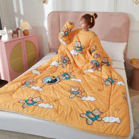 HKM-458707 Cozy Thick One-Piece Quilt for Winter - Multiple Colors Available, 120x160cm & 150x200cm
