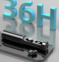 HKM-458707 Mini Wireless Earbuds with Touch Control, Bluetooth 5.2, Microphone, and Flashlight Function