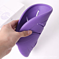 HKM-4587581 Soft and Bite-Resistant TPR Rubber Throwing Toy in Purple - 23 cm Diameter